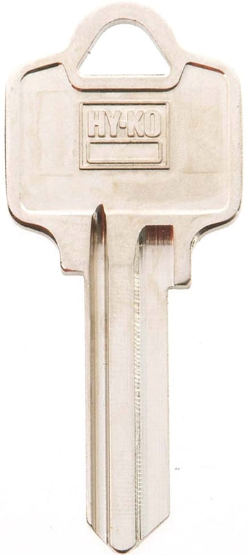 Hy-Ko 11010AR1 Key Blank, Brass, Nickel, For: American Cabinet, House Locks and Padlocks, AR1 Key Number, Pack of 10