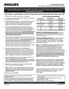 Philips Advance Centium Series ICN2P60N35I Electronic Ballast, 120/277 V, 132 to 135 W, 2-Lamp