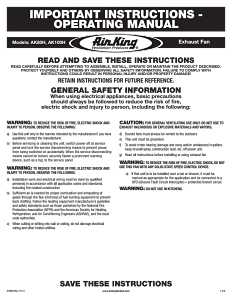Air King AK80H Exhaust Fan, 9.4 in L, 10.88 in W, 0.3 A, 120 V, 70 cfm Air, Metal, White