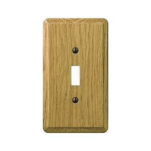 Amerelle 901TL Wallplate, 5-1/4 in L, 3 in W, 1 -Gang, Oak Wood