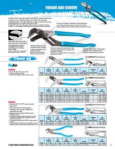 Channellock 460 Tongue and Groove Plier, 16-1/2 in OAL, 3-3/4 in Jaw Opening, Blue Handle, Cushion-Grip Handle