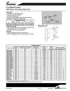 Jandorf 60677 Time Delay Fuse, 2.5 A, 250 V, 35 A Interrupt, Glass Body