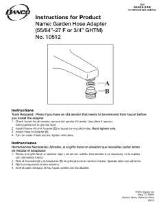 Danco 10512 Hose Adapter, 55/64 x 3/4 in, Female x GHTM, Brass, Chrome-Plated