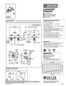 LAV FAUCET 2-HNDL CHROME