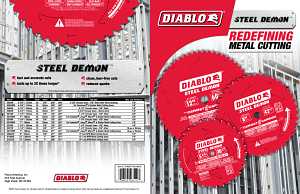 Diablo D1472CF Circular Saw Blade, 14 in Dia, 1 in Arbor, 72-Teeth, Cermet Cutting Edge