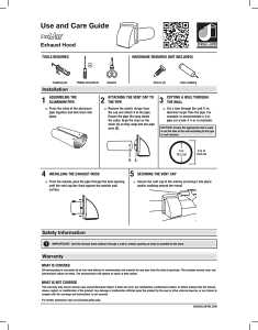 Dundas Jafine ProMax PMH4WZW Exhaust Hood, Polypropylene Hood, White Hood, 6-1/4 in W Hood, 4-1/4 in D Hood, 7 in H Hood