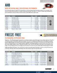 EasyHeat Freeze Free 2102 Self-Regulating Pipe Heating Cable, 120 VAC, 22 AWG Cable, 100 ft L