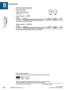 Eaton Wiring Devices 736W-BOX Duplex Receptacle, 2 -Pole, 15 A, 125 V, Side Wiring, NEMA: 1-15R, White