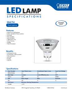 Feit Electric BPEXN/950CA LED Bulb, Track/Recessed, 12 V, 500 Lumens, 6.6 W, MR16 Lamp, 50 W Equivalent, GU5.3 Lamp Base