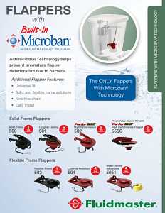Fluidmaster 504 Toilet Flapper, Red, For: Flush Valves with or without Mount Ears, 3.5 gpf or Larger Flush Toilets