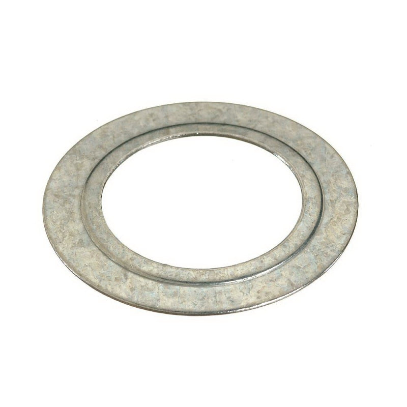 Halex 68612B Rigid Reducing Washer, 2 x 1-1/4 in, 1.73 in ID, 3 in OD, Steel, 0.0315 in Thick, 50/BX
