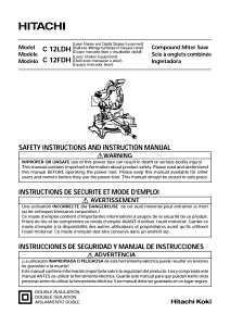 Metabo HPT C12FDHSM Miter Saw with Laser Marker, 12 in Dia Blade, 2-3/4 x 8, 3-1/2 x 7-1/2 in Cutting Capacity