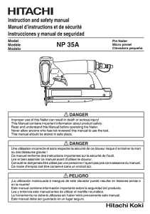 Metabo HPT NP35AM Micro Pin Nailer, 100 Magazine, 90 deg Collation, Strip Collation, 0.02 scfm Air