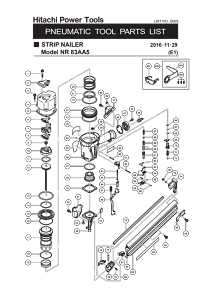 Metabo HPT NR83AA5M Pneumatic Framing Nailer, 86 to 94 Magazine, 30 deg Collation, Paper Strip Collation