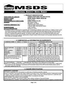 Homax 5225-06 Ceiling Patch, Slurry, Characteristic, White, 5 oz Tube