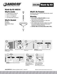 Jandorf 60218 Blank-Up Kit, 5 in Dimensions, Specifications: 7/16 in Center Hole, White