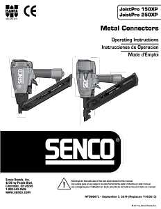 Senco JN91H1 Metal Connector Nailer, 30 Magazine, 34 deg Collation, Paper Tape Collation, 4.4 scfm Air