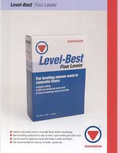 Savogran 12832 Floor Leveler, Off-White, 4.5 lb, Box