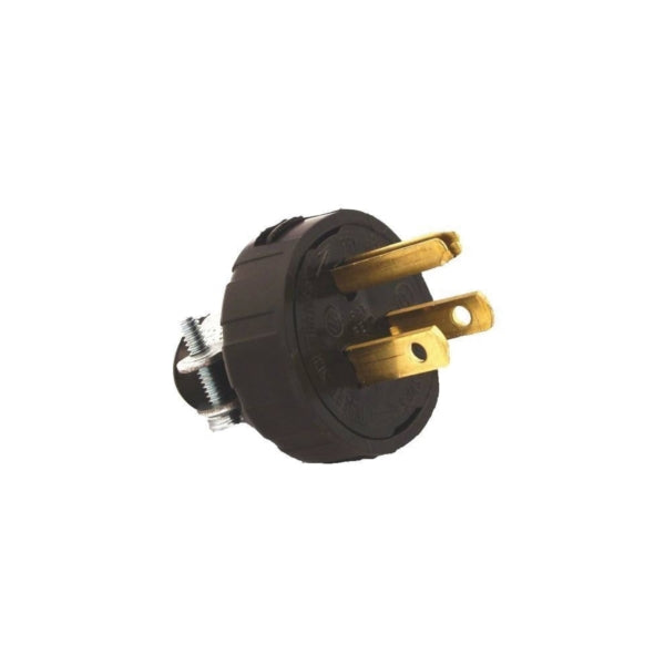 Leviton 010-48648-03E Handle Plug, 2 -Pole, 15 A, 125 V, NEMA: NEMA 5-15P, Black