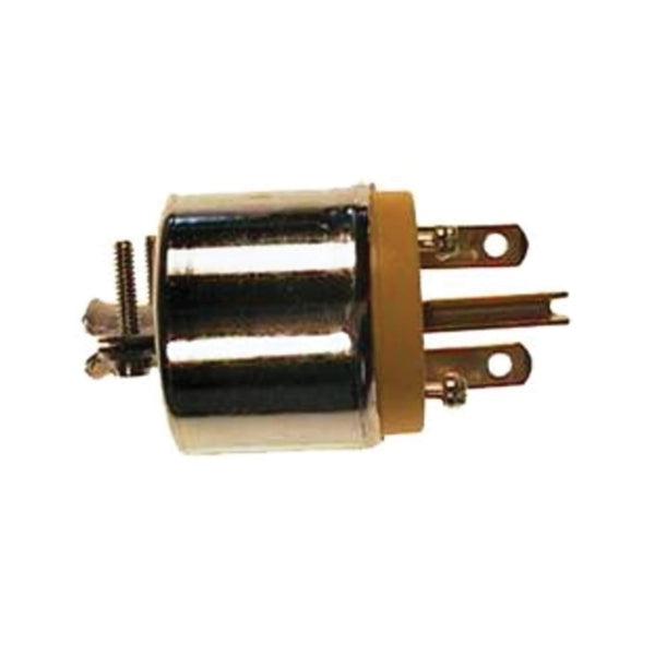 Leviton 000-615PA-000 Armored Plug, 2 -Pole, 15 A, 250 V, NEMA: NEMA 6-15P, Yellow