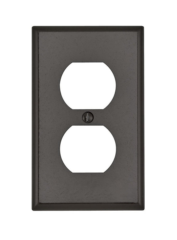 Leviton 85003 Wallplate, 4-1/2 in L, 2-3/4 in W, Standard, 1-Gang, Thermoset Plastic, Brown, Smooth, Device Mounting