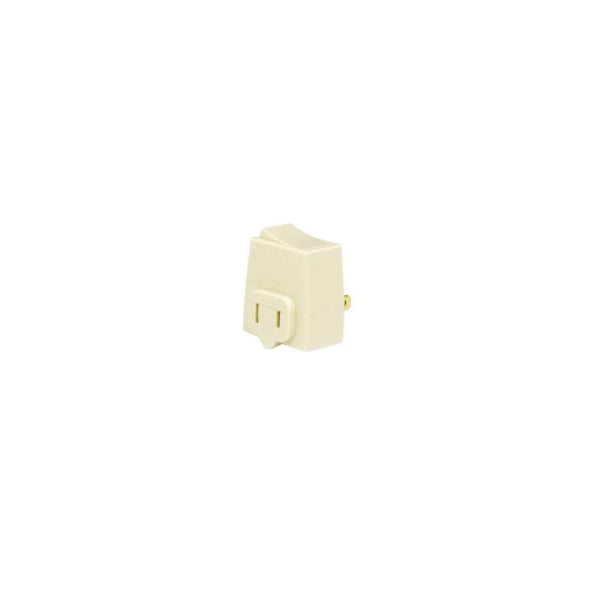 Leviton 1469-I Switch Tap, 13 A, 125 V, 1-15R, Ivory