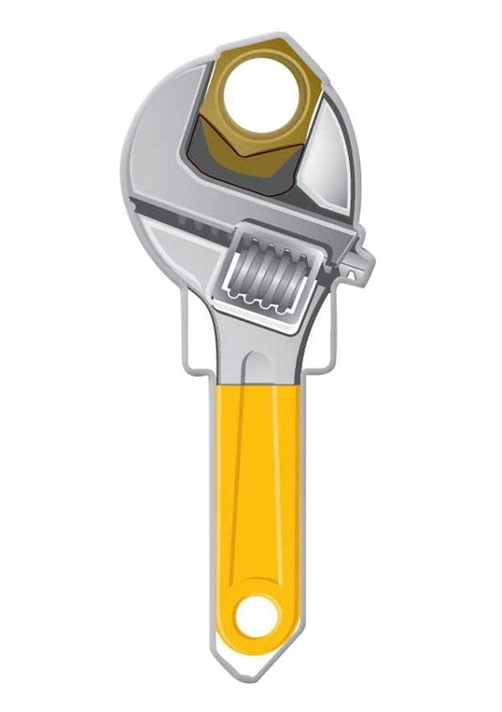 Lucky Line Key Shapes Series B123K Key Blank, Brass, Enamel-Coated, For: Kwikset Locks, Pack of 5
