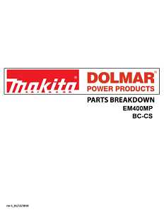 Makita EM403MP/EM400MP Brushcutter Attachment, Steel, For: Makita Couple Shaft Power Heads