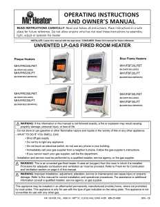 Mr. Heater F299720 Vent-Free Blue Flame Gas Heater, 20 lb Fuel Tank, Propane, 20000 Btu, 500 sq-ft Heating Area