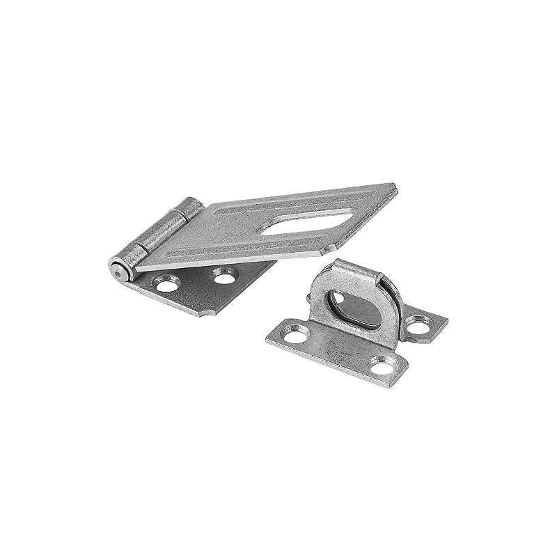 National Hardware V30 Series N102-749 Safety Hasp, 3-1/4 in L, 1-1/2 in W, Steel, 0.44 in Dia Shackle, Non-Swivel Staple
