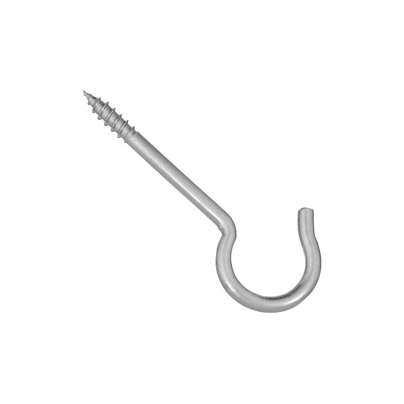 National Hardware V2040 Series N120-816 Ceiling Hook, 35 lb Working Load, #6, Steel, Zinc