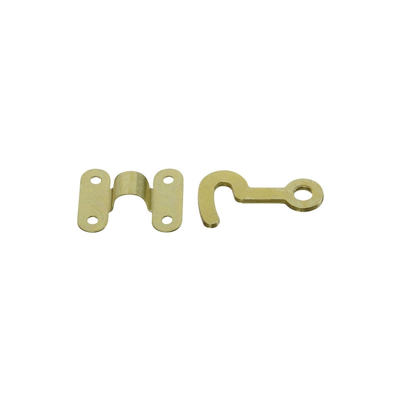 National Hardware V1841 Series N211-938 Hook and Staple, Brass, Solid Brass