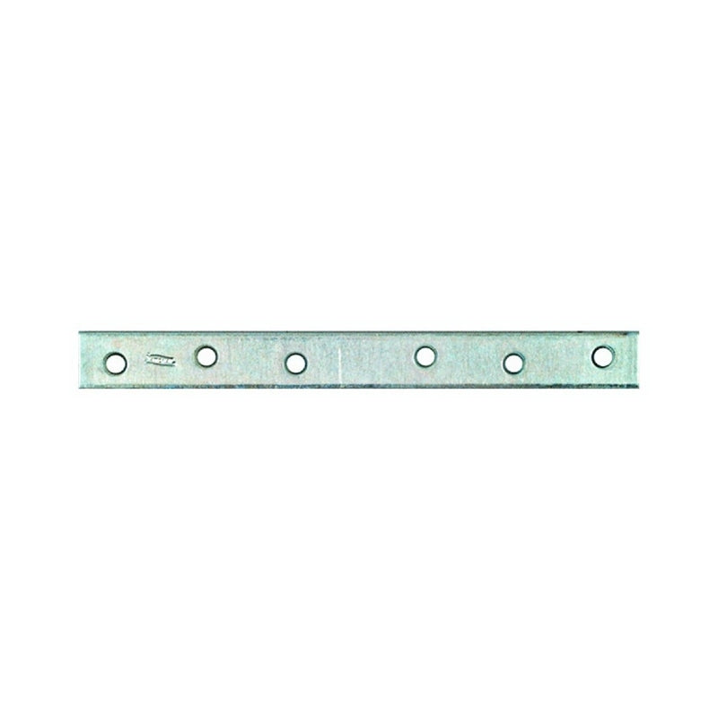 National Hardware N220-327 Mending Brace, 10 in L, 1 in W, 0.16 in, Steel, Zinc, Screw
