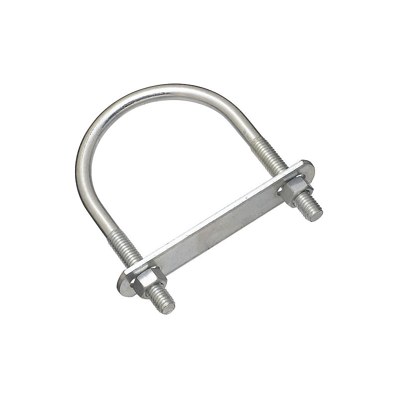 National Hardware N222-217 U-Bolt, 4-1/2 in L Inside, 3 in W Inside, 3/8-16 Thread, Steel, Zinc-Plated