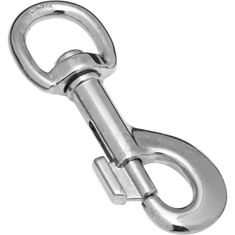 National Hardware 3003BC Series N222-596 Bolt Snap, 115 lb Working Load, Zinc, Nickel-Plated