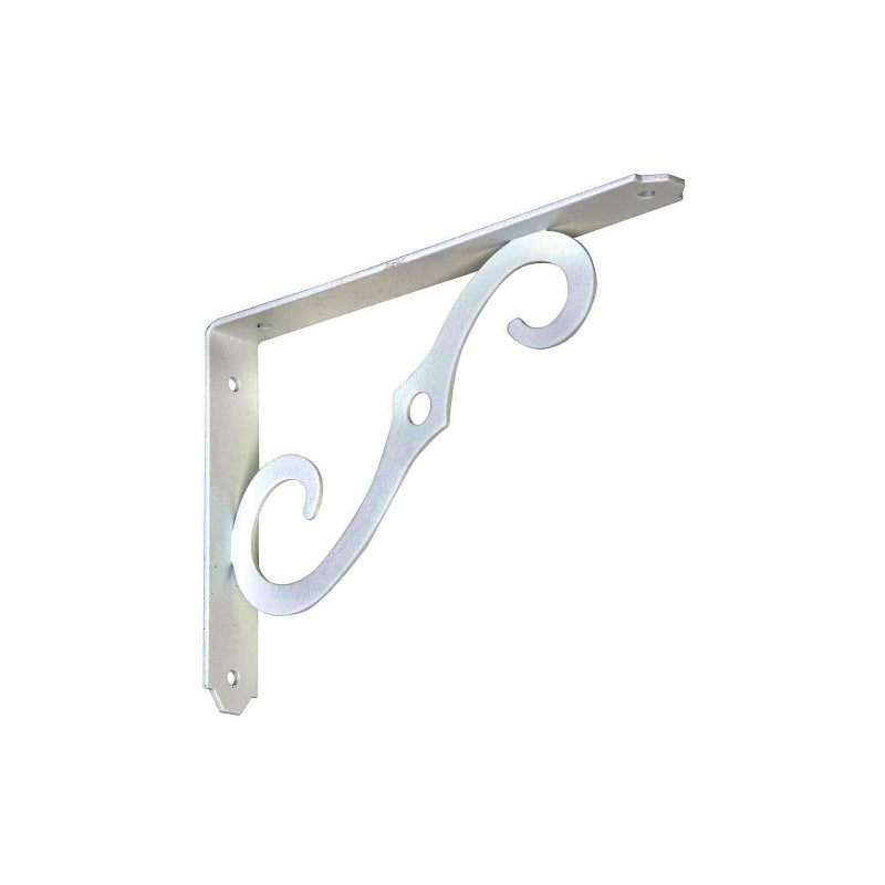 National Hardware 152BC Series N229-419 Shelf Bracket, 80 lb, 8 in L, 0.94 in H, Steel, Antique White