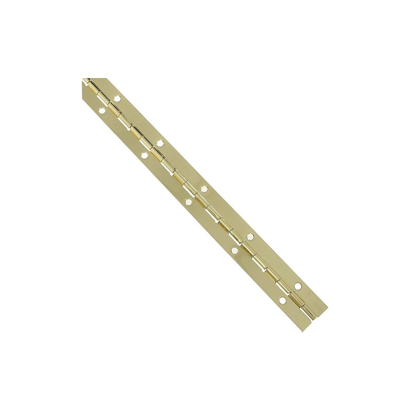National Hardware V570 Series N265-355 Hinge, Brass, Continuous Hinge, 1-1/16 in W Dimensions, Brass, Continuous Hinge
