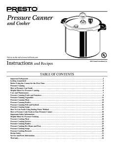 Presto 01755 Pressure Canner and Cooker, 16 qt Capacity, Aluminum