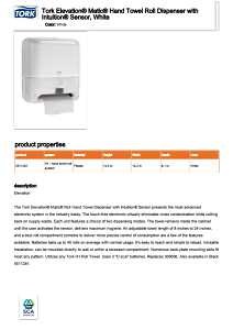 North American Paper 5511202 Hand Towel Roll Dispenser with Sensor, Plastic