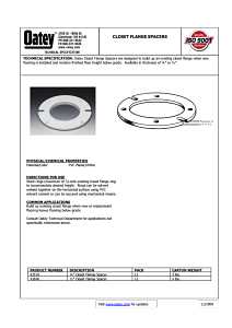 Oatey 43519 Closet Flange Spacer, PVC, White