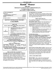 Ramik 000600 Mouser Bait Station, Solid, Characteristic, Mild, Green, 1 oz Package, Pack