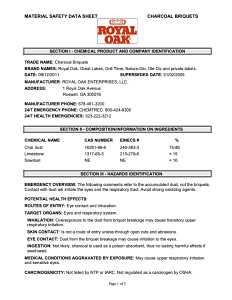 Royal Oak 192-294-107 Charcoal Briquette, 7.7 lb Bag