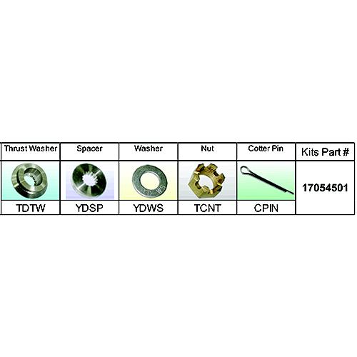 Solas 17054501 Fixed Hub Prop Hardware Kit - Nissan/Yohatsu, Type D
