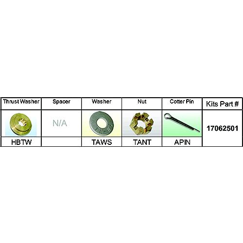 Solas 17062501 Fixed Hub Prop Hardware Kit - Honda, Type B