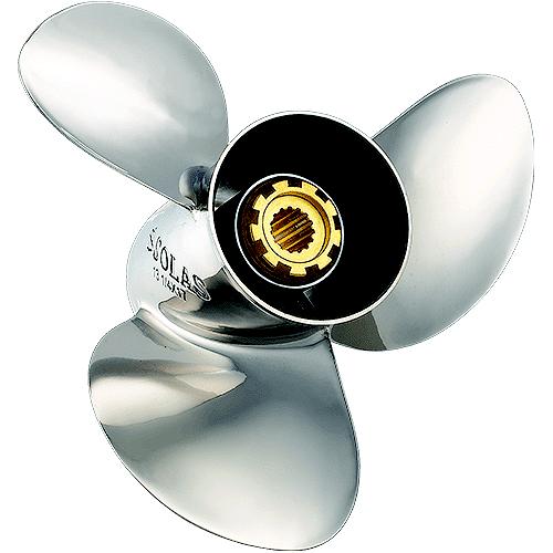 Solas 1531-145-15 New Saturn Stainless Steel 3-Blade Propeller For Mercury