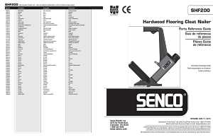 Senco 8D0001N Strip Floor Nailer, 107 Magazine, Strip Collation, 1-1/2 to 2 in L Fastener