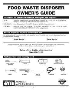 Waste King Legend Series L-8000 Garbage Disposer, 1 hp Motor, 115 V, Stainless Steel