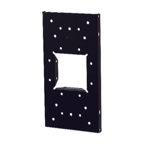 Architectural Mailboxes Black Steel Mailbox Mounting Board .060 Ga. 12.875 in. L