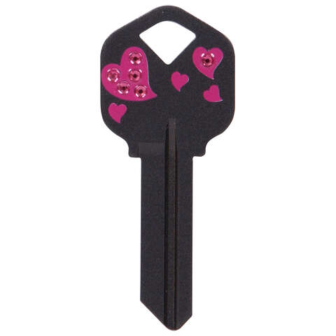 HILLMAN DIVA Hearts House/Office Universal Key Blank KW1 Single, Pack of 6