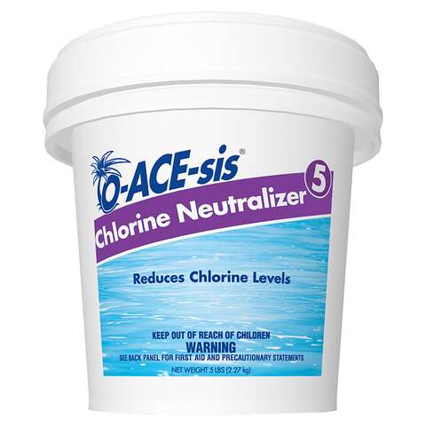 O-ACE-sis Granule Chlorine Neutralizer 5 lb, Pack of 8